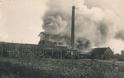 Keemiavabrik Helios, tulekahju. Tartu, 1927.  duplicate photo