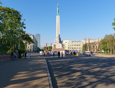Riga. Freedom Bulgar rephoto