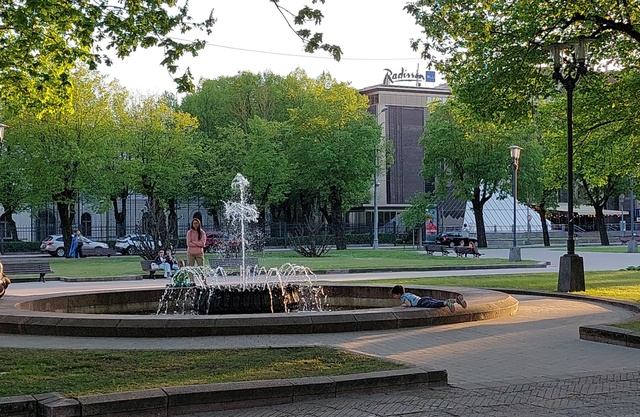Riia. Purskkaev pargis. rephoto