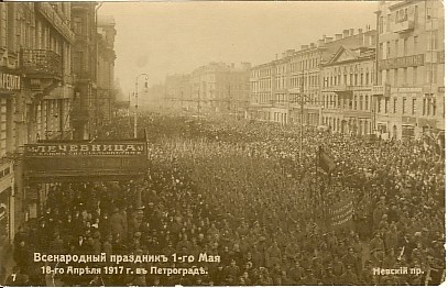 foto, 1.Mai demonstratsioon Petrogradis 1917.a.