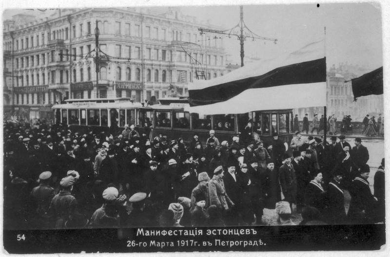 Eestlaste manifestatsioon Petrogradis 25.03.1917.