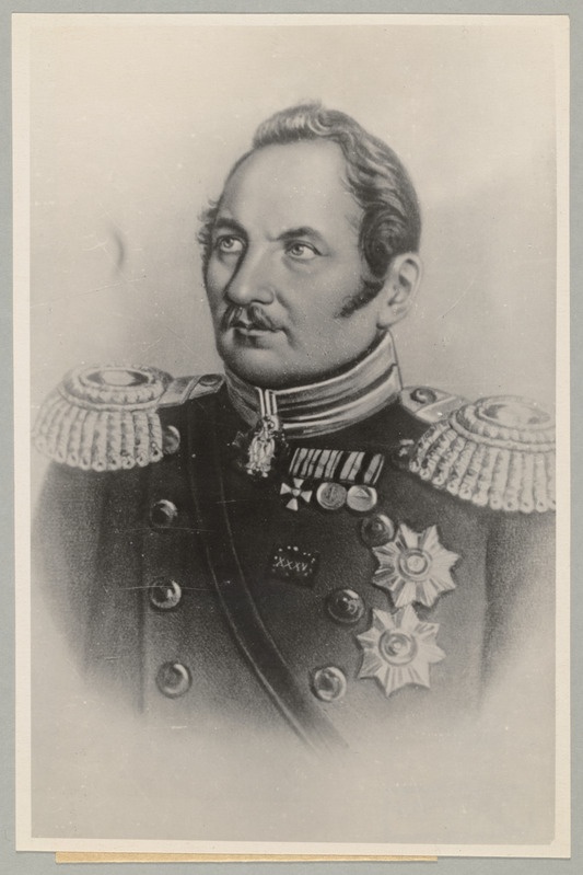 130.aastat Vene ekspeditsiooni algusest Antarktikasse ( 16.juuli 1819.a.). Mereväeohvitser F.F.Bellingshauseni portree.