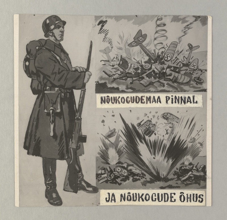 Reprod. plakatist: "Nõukogude pinnal ja Nõukogude õhus":