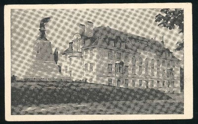 trükipostkaart, Viljandi, Eesti Panga Viljandi osakonna hoone, Eesti Vabadussõjas langenute Viljandi mälestussammas, 1929  duplicate photo