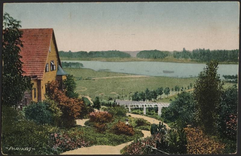 trükipostkaart, Viljandi, järv Trepimäe poolt, koloreeritud, u 1909