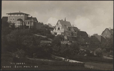 fotopostkaart, Viljandi, Trepimägi, villa Sellheim, Eiche u 1915  duplicate photo