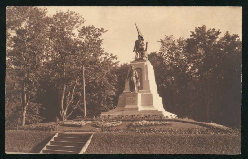 fotopostkaart, Viljandi, Eesti Vabadussõjas langenute mälestussammas, u 1935