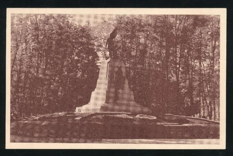 trükipostkaart, Viljandi, Eesti Vabadussõjas langenute mälestussammas, u 1935