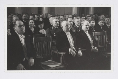 ÕESi 100 a juubeliaktus TÜ aulas: H. Kaho, J. Laidoner, H. Jaakson  similar photo