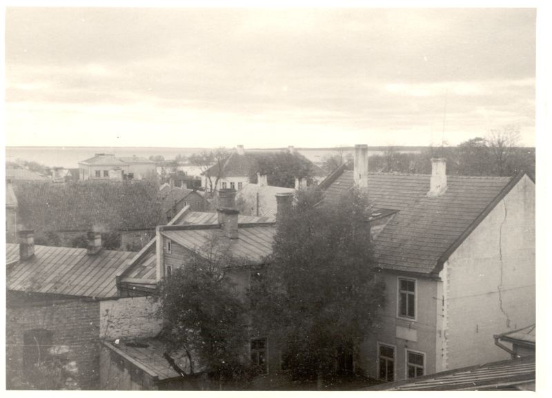 Foto. Haapsalu vaade linnusest Rootsituru ja Eeslahe suunas. 10.10.1948.