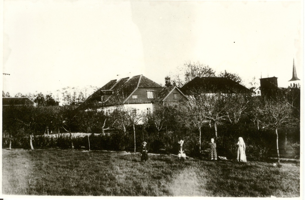 fotokoopia, Paide vaade 1901.a., pastoraadi tagant