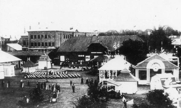 Näituseväljak, näitusepaviljonid (Puiestee ja Narva t ääres). Tartu 20. saj. algus.