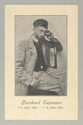 Laipmann, Bernhard - portree. (02.02.1865 - 29.01.1906).  duplicate photo