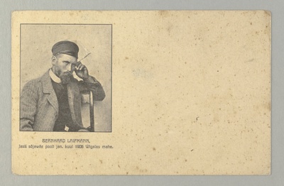 Laipmann, Bernhard - portree. (02.02.1865 - 29.01.1906).  duplicate photo