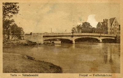 Vabadussild. Taga ärihoone Vene ja Kalda t nurgal (1911, V. Kessler; ehitatud kaupmees Karl Ebergile). Tartu, 1926-1935.  duplicate photo