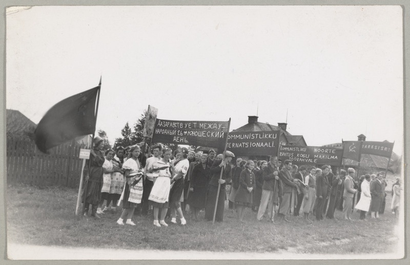 Kohtla-Järve. Pidustused ÜLKNÜ päeval 1.sept. 1940.a