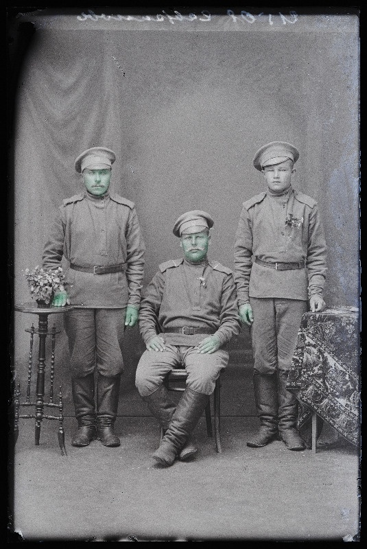 Grupp sõjaväelasi, (foto tellija Gawriloff [Gavrilov]).