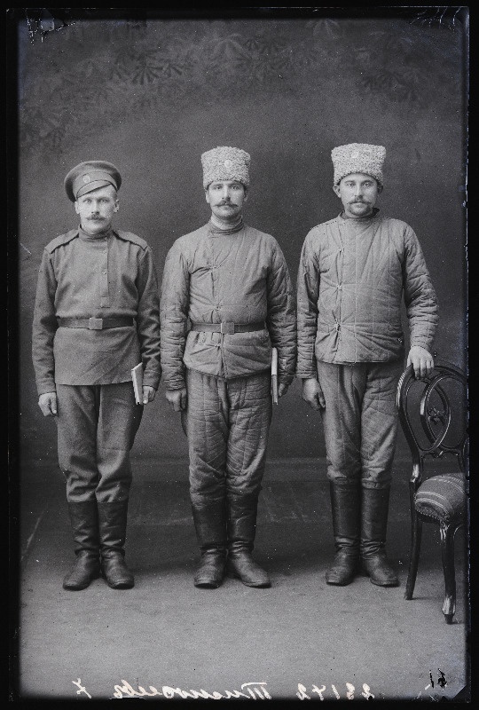 Grupp sõjaväelasi, (foto tellija Timofejeff [Timofejev]).