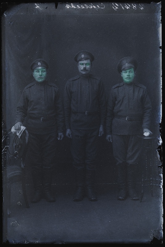 Grupp sõjaväelasi, (foto tellija Sergejeff [Sergejev]).