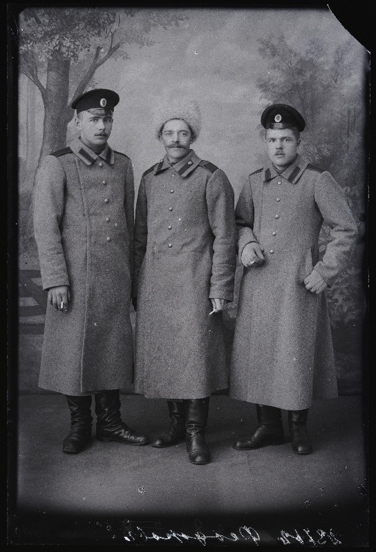 Grupp sõjaväelasi, (foto tellija Feodoroff [Feodorov]).