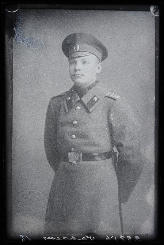 Sõjaväelase foto, (10.04.1917 fotokoopia, tellija Saarem).