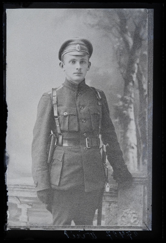Sõjaväelane, (22.07.1918 fotokoopia, tellija Virit).