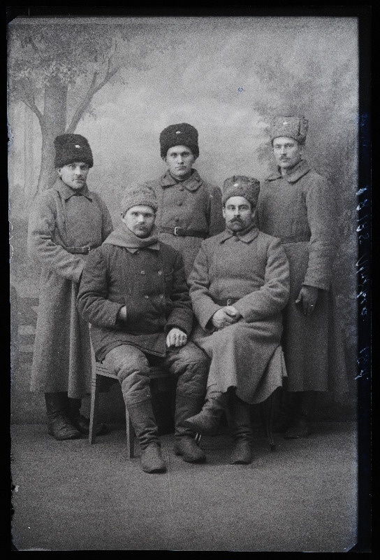 Grupp sõjaväelasi, (foto tellija Uripea [Uripää]).