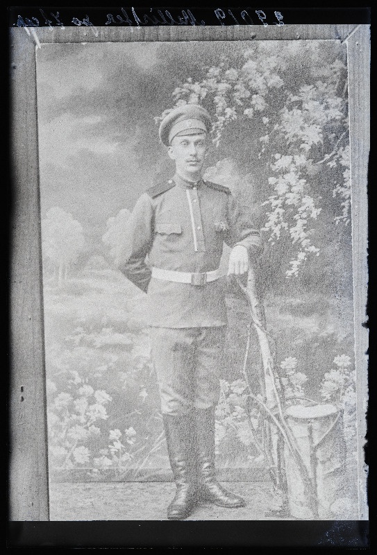 Sõjaväelane, (01.04.1919 fotokoopia, tellija Milistfer).