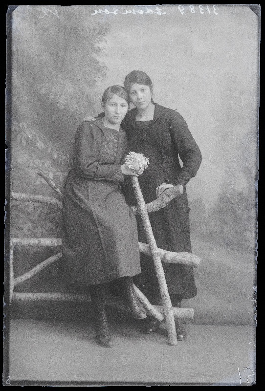Kaks naist, (foto tellija Adamson).