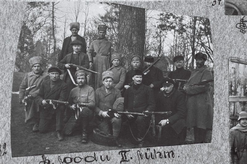 Vabadussõda. 6.Jalaväepolgu 3.roodu 2.rühm Ruhjas (Rujiena).