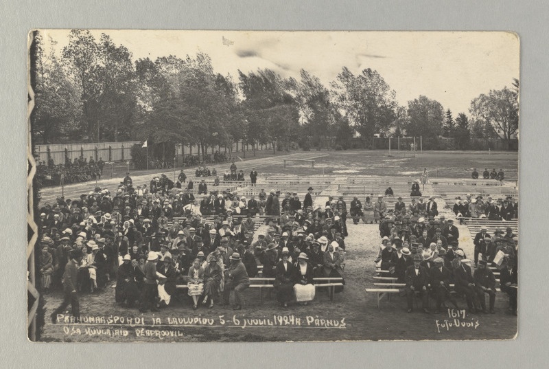 Pärnumaa spordi ja laulupeo peaproovi kuulajaskond 5.- 6. 07. 1924. a. Pärnus