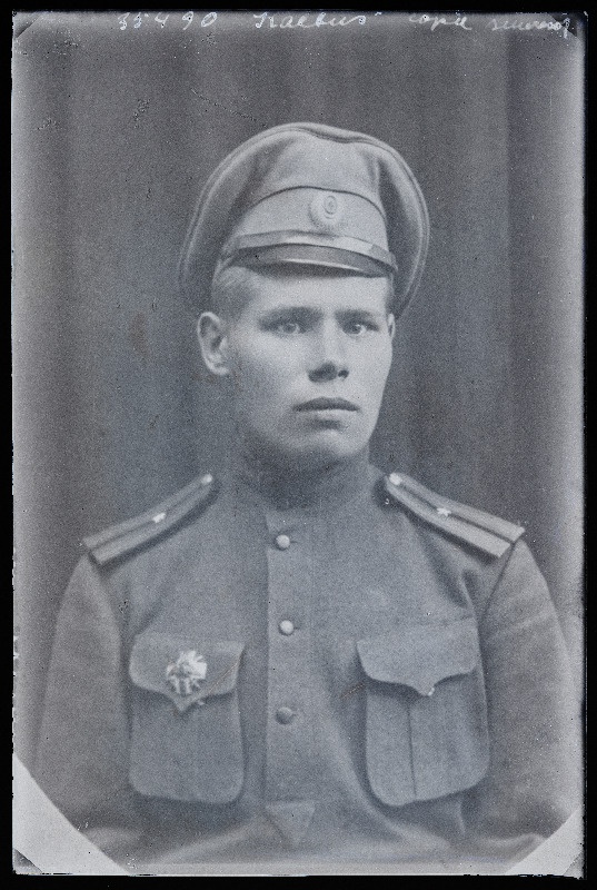 Sõjaväelase foto (07.03.1921 fotokoopia, tellija Kalbus).