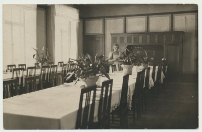 foto, Helme khk,  Taagepera sanatoorium, söögisaal u 1930  duplicate photo