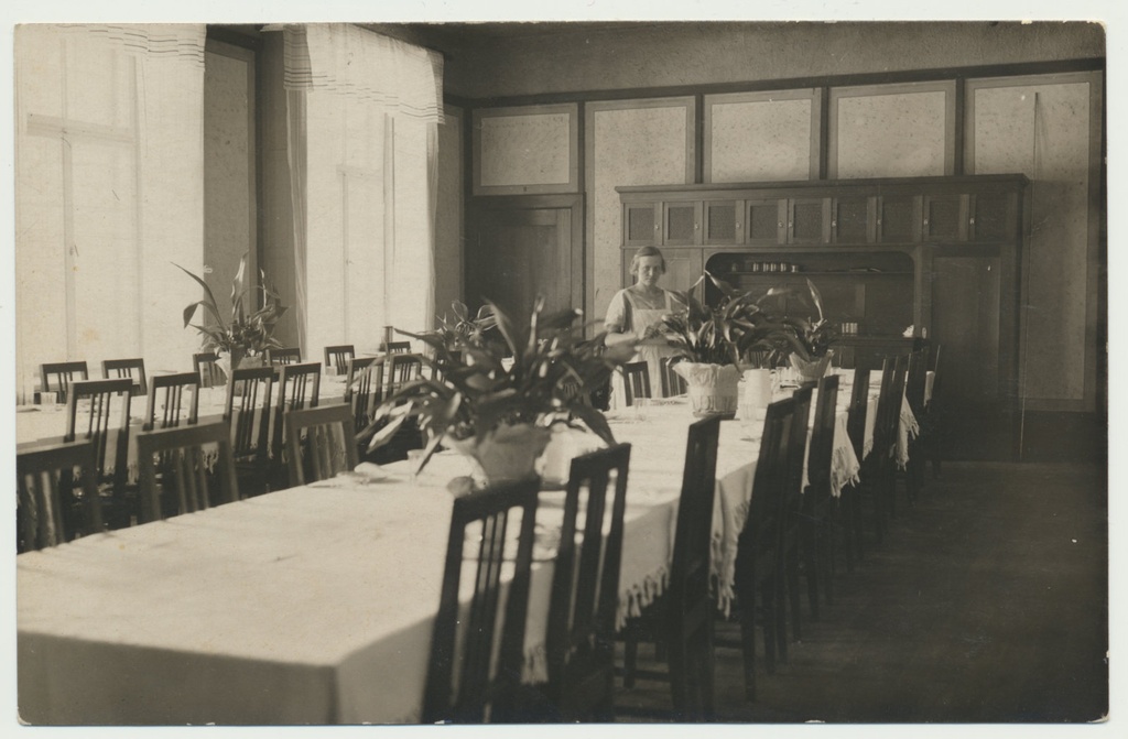 foto, Helme khk,  Taagepera sanatoorium, söögisaal u 1930