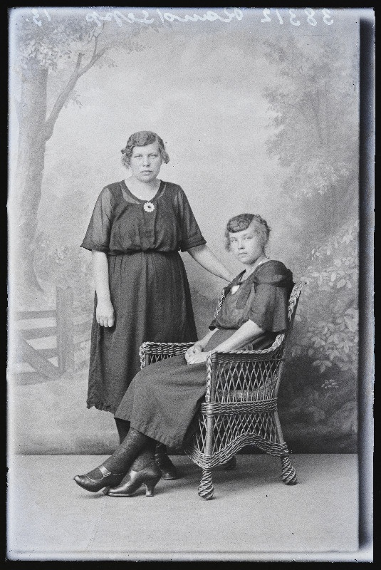 Kaks naist, (foto tellija Raudsepp).