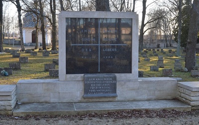 Tallinn. Tomb of German soldiers on the Kopli cemetery rephoto