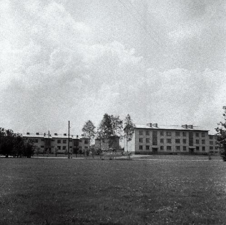 View of residential buildings in Jõgeva Exhibition Sovhose 1972