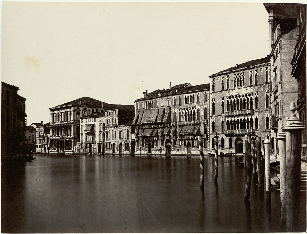 Canale Grande Palazzi Rezzonico, Giustinian, Foscari