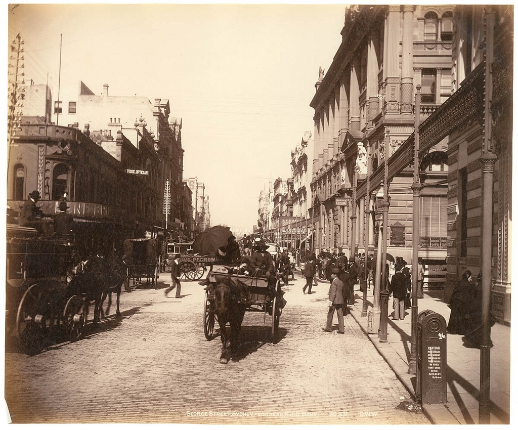 George St, Sydney from Fred Hardie - Photographs of Sydney, Newcastle, New South Wales and Aboriginals for George Washington Wilson & Co., 1892-1893
