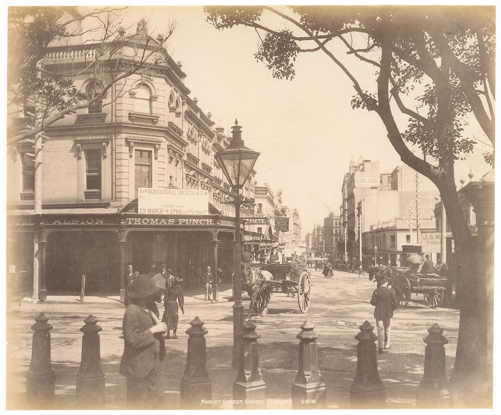Market St, Sydney from Fred Hardie - Photographs of Sydney, Newcastle, New South Wales and Aboriginals for George Washington Wilson & Co., 1892-1893