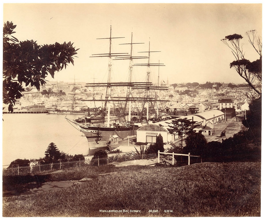 Woolloomooloo Bay, Sydney from Fred Hardie - Photographs of Sydney, Newcastle, New South Wales and Aboriginals for George Washington Wilson & Co., 1892-1893