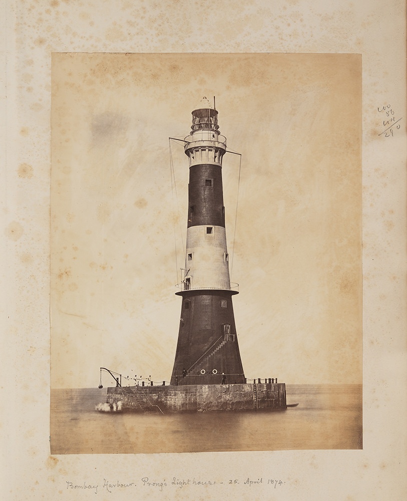 Bombay Harbour. Prong's Lighthouse - 25 April 1874.