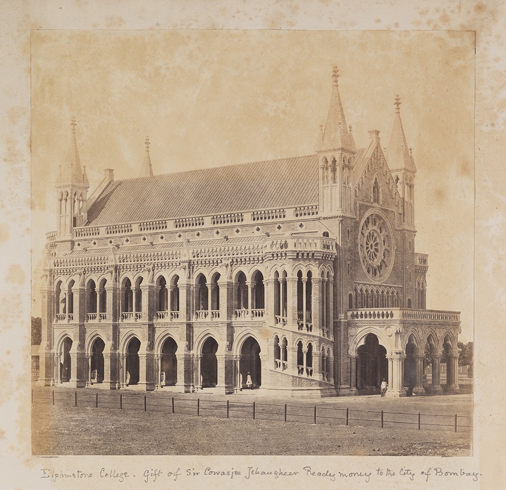 Elphinstone College - Gift of Sir Cowasjee Jehangheer Readymoney to the City of Bombay.