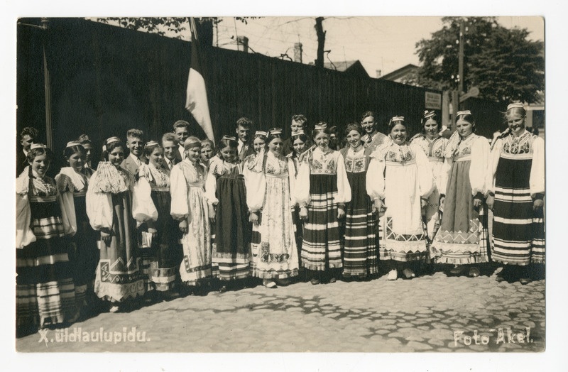 Fotopostkaart - X Üldlaulupidu Tallinnas 1933.a.