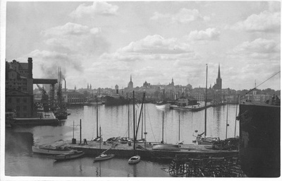 Overview of the port of Tallinn  duplicate photo
