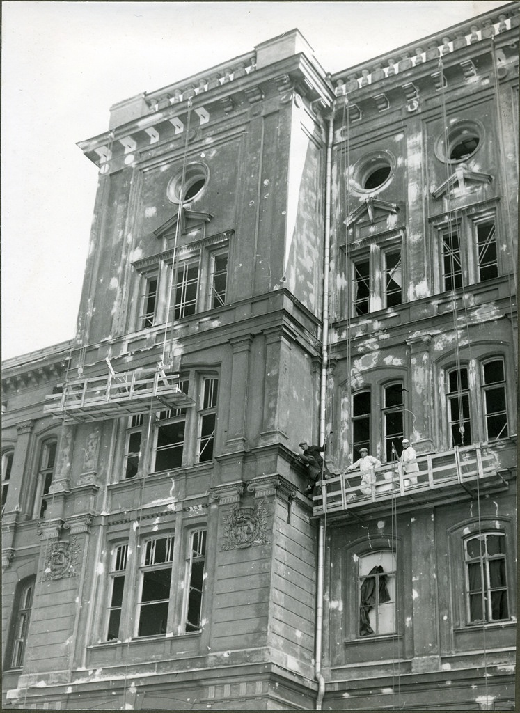 University of Technology, Hietalahdentors. Wartime damage.