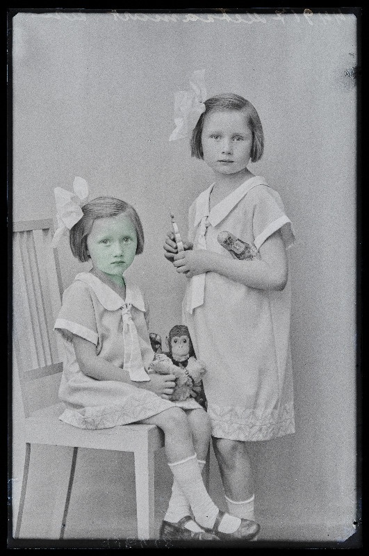 Kaks tüdrukut mänguasjadega, (foto tellija Metsamärt).