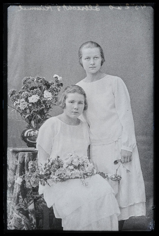 Leerilapsed Rimmel (istub) ja Alma Elbrecht.