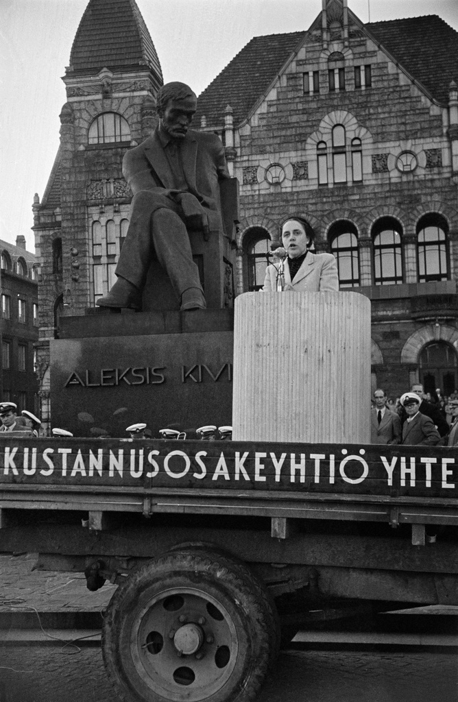 Demonstration at Railway Tower