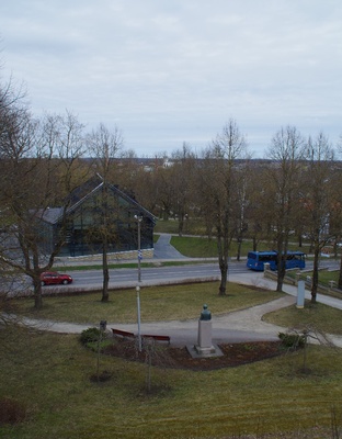 Rakvere, vaade Vallimäelt Kreutzwaldi mälestussamba platsile rephoto